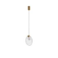 9333221 Висечка светилка SHELINA LED 2W 3000K Antique Brass Steel & Glass Nova Luce
